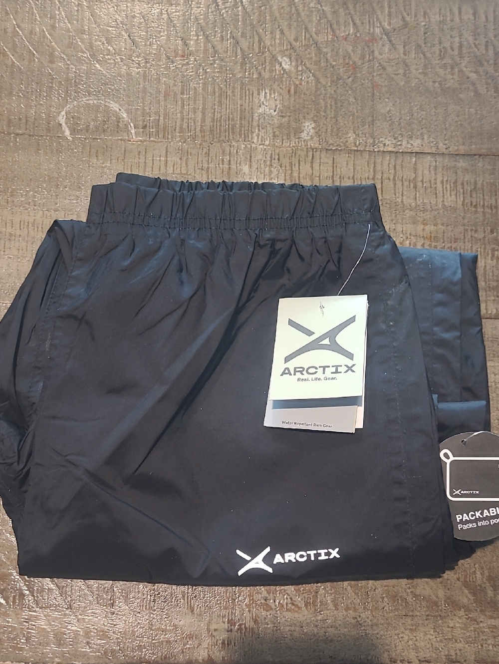 Arctix XL Boys Stream Rain Black Packable Pants